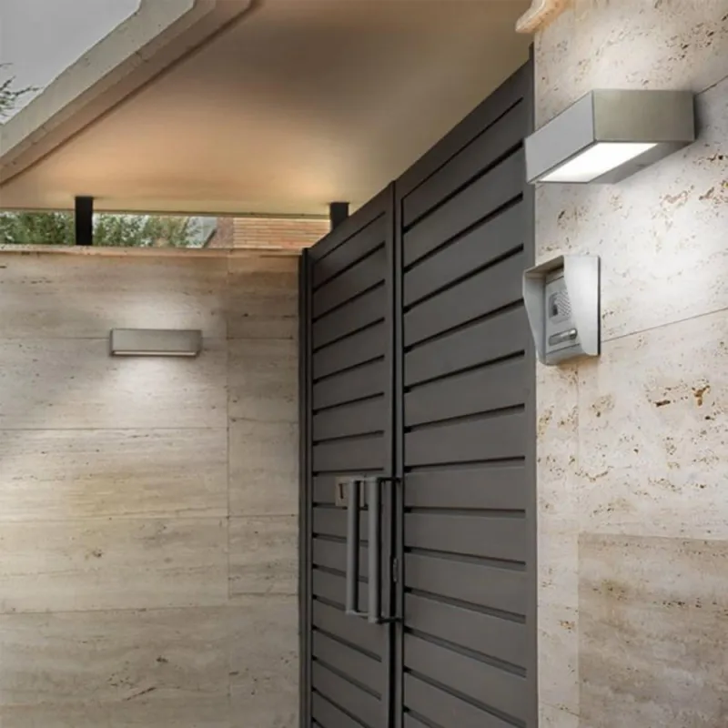 Applique murale extérieure aluminium-ip54-étanche culot e27
