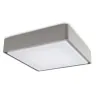 Plafonnier applique hublot carré gris-30cm-ip65 double ampoule e27