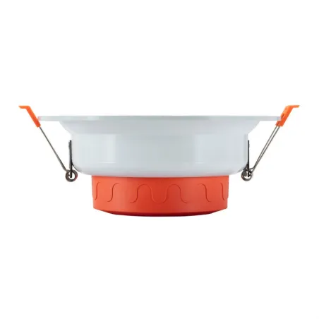 Spot led blanc encastrable ip44 24w-2400 lumens-coupe 200mm