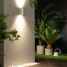 Applique murale blanche double spot gu10 étanche ip54