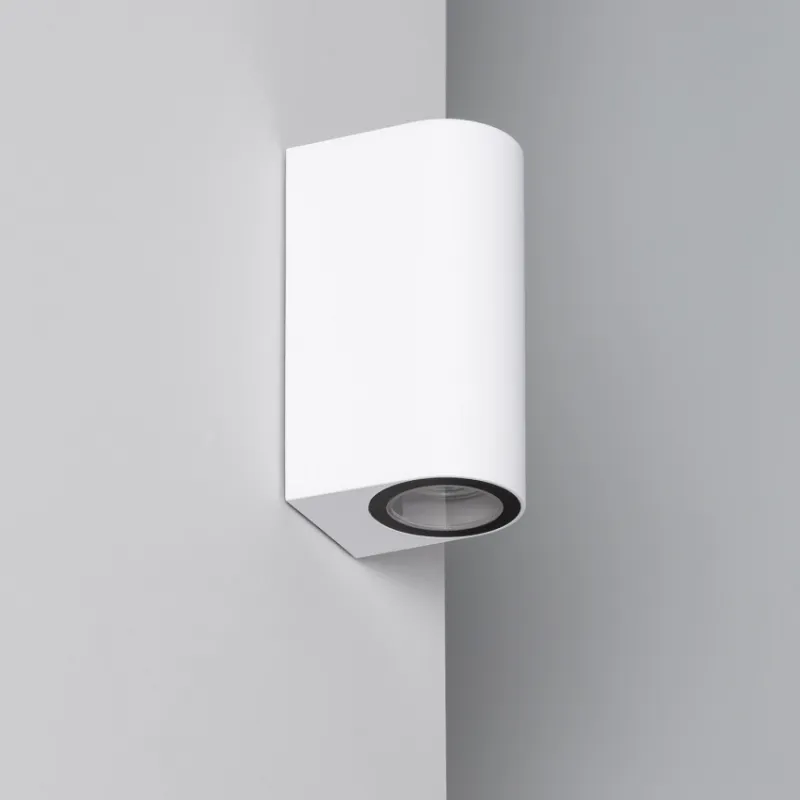 Applique murale blanche double spot gu10 étanche ip54