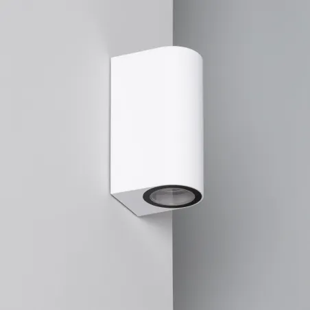 Applique murale blanche double spot gu10 étanche ip54