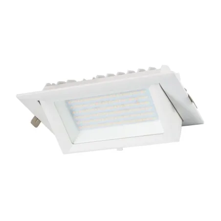 led encastrable 20w orientable rectangulaire blanc type halogene iodure 230x130mm-2600 lumens