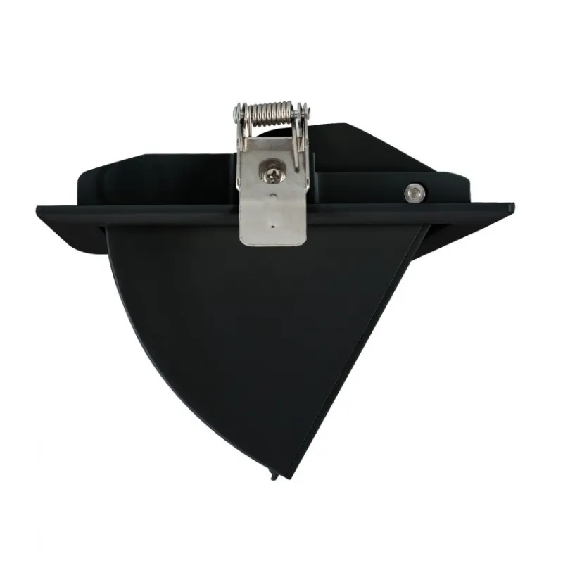 Encastrable 60w led orientable rectangulaire noir type halogène iodure 240x145mm-7800 lumens-500w