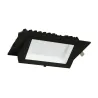 Encastrable 60w led orientable rectangulaire noir type halogène iodure 240x145mm-7800 lumens-500w