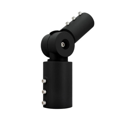 Support de mat noir rotule Orientable 90º Ø60mm Luminaires Éclairage Public Noir