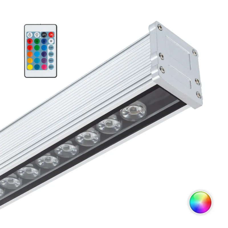 Lèche mur led rgb 50cm Wall Washer LED Contrôleur Intégré 18W