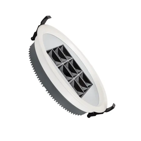 Encastrable 30w rond blanc 220mm-3600 lumens-24°-irc80-ugr17
