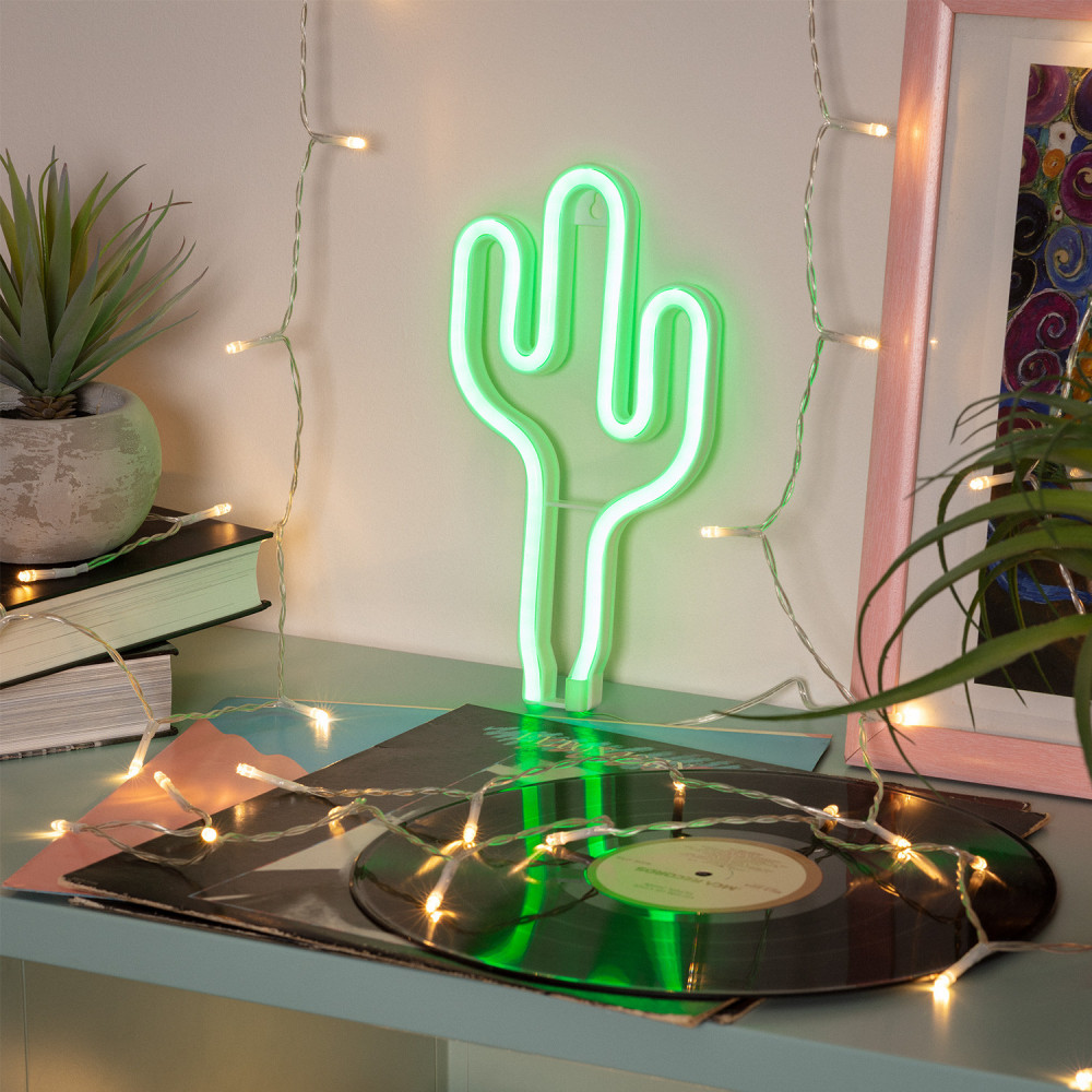 Guirlande LED Cactus Lumineux à Piles