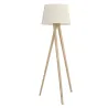 Lampadaire à poser 155cm LARS IP20 60W Bois hêtre