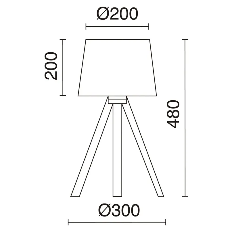 Lampes à poser LARS IP20 60W Haya