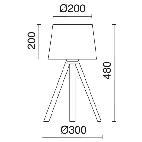 Lampes à poser LARS IP20 60W Haya