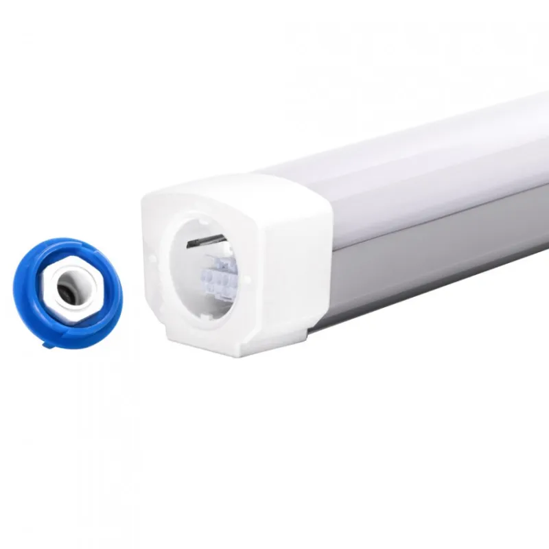 Réglette étanche LED détecteur rf 40w-ip65-120cm-6000 mens-4000k