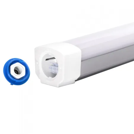 Réglette étanche LED 40w variable 1-10v-ip65-120cm-6000 lumens-4000k