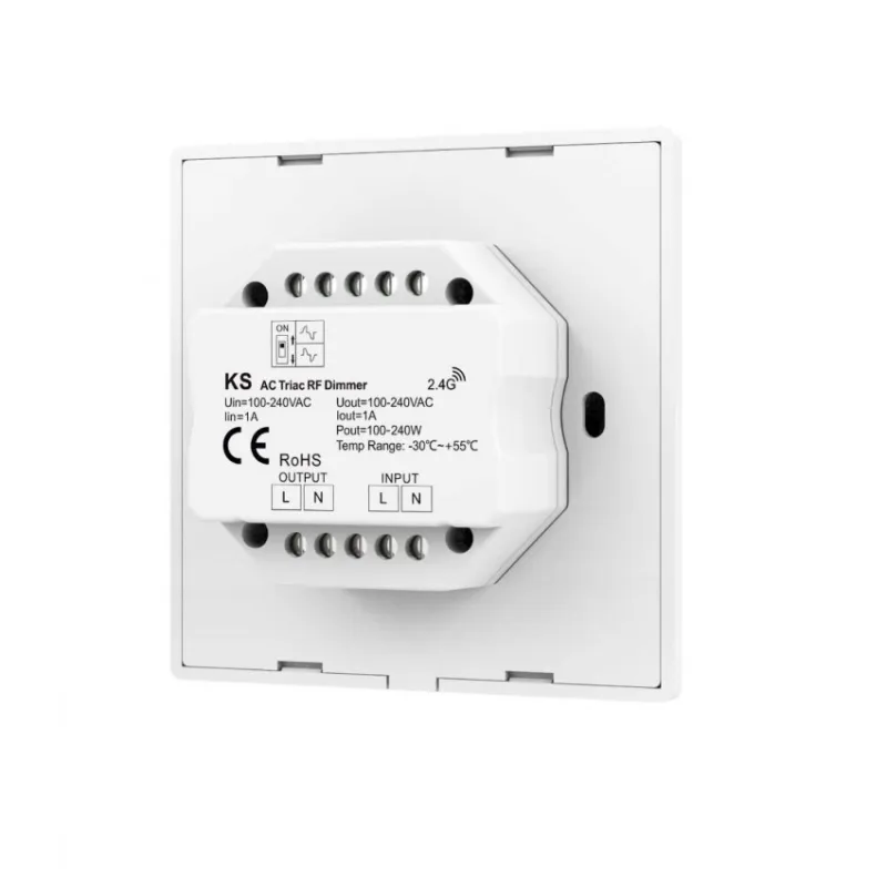 Interrupteur variateur blanc triac appareillage mural 220v