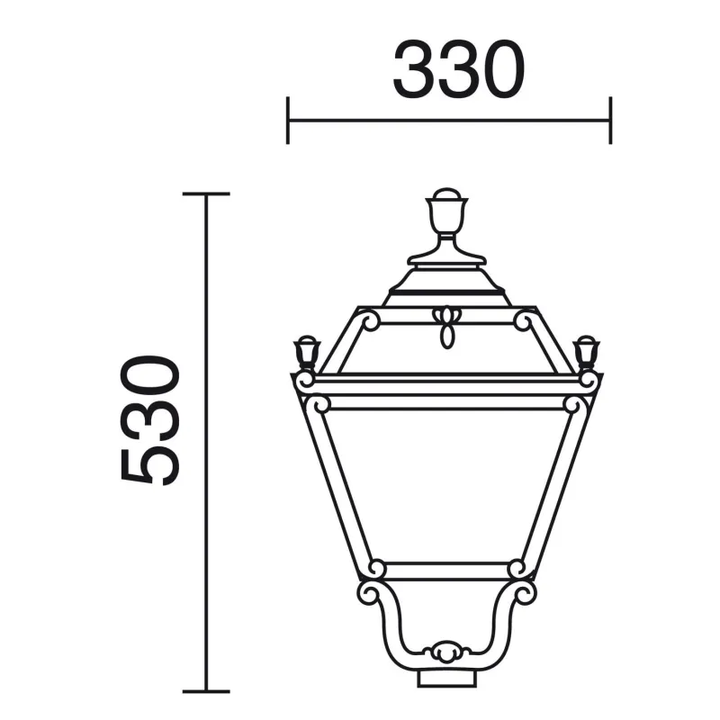 Tête INDURA MEDIUM 4 IP65 GX53 Noir. - Pas cher