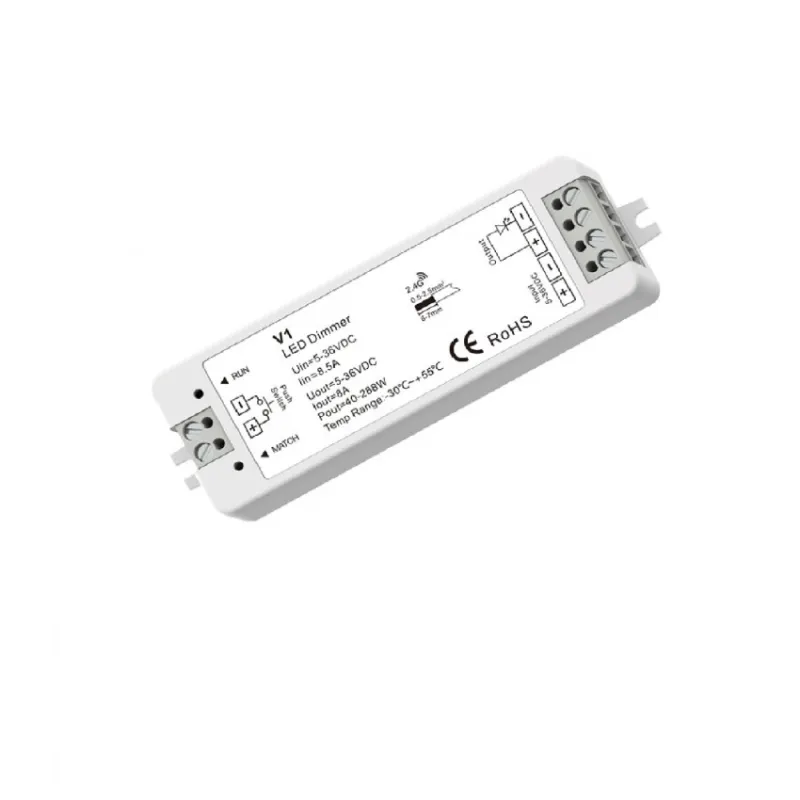 controleur-ruban-led-monochrome-5v-36v-compatible-telecommande-rf-et-bouton-poussoir