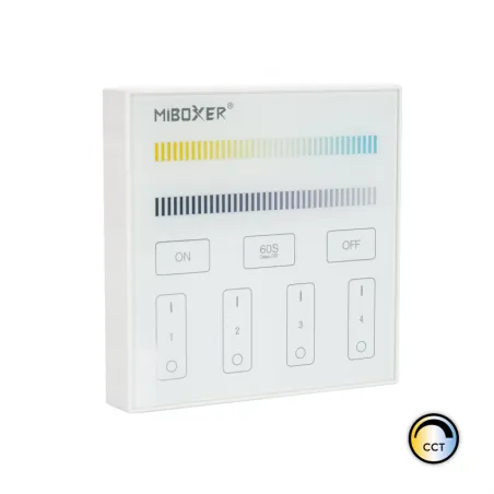Télécommande rf murale a piles pour contrôleur cct 4 zones Miboxer
