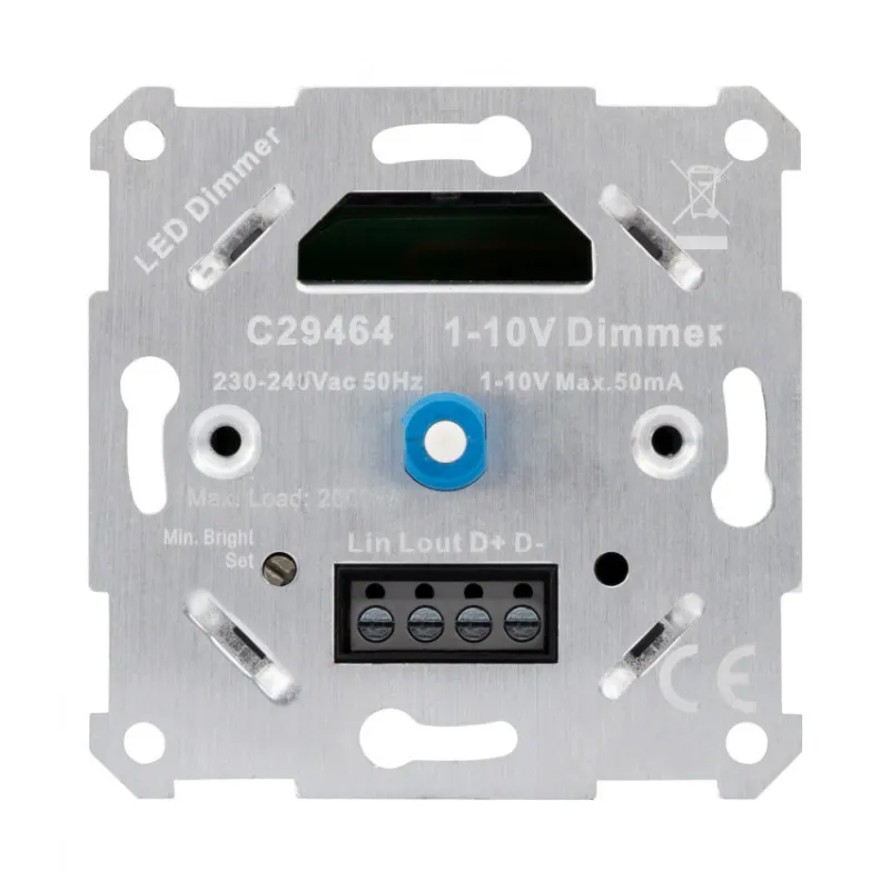 Interrupteur variateur 1-10v  blanc appareillage mural 220v