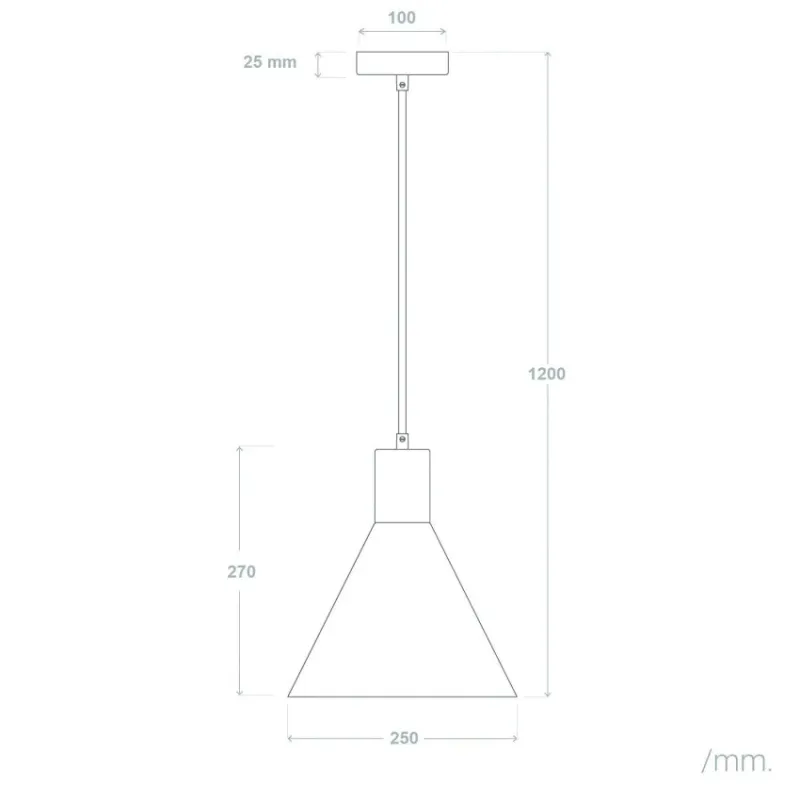 Plafonnier suspension métal noir et bois culot e27