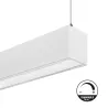 Suspension blanche barre aluminium profilé led ip54-50cm-100cm-150cm-200cm