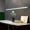 Suspension blanche barre aluminium profilé led ip54-50cm-100cm-150cm-200cm