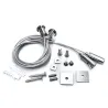 Suspension grise barre aluminium profilé led ip54-50cm-100cm-150cm-200cm-gris