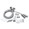 Suspension ligne continu grise barre aluminium profilé led ip54-50cm-100cm-150cm-200cm-gris