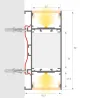 applique-noire-barre-aluminium-profile-led-variable-ip54-50cm-100cm-150cm-200cm-noir
