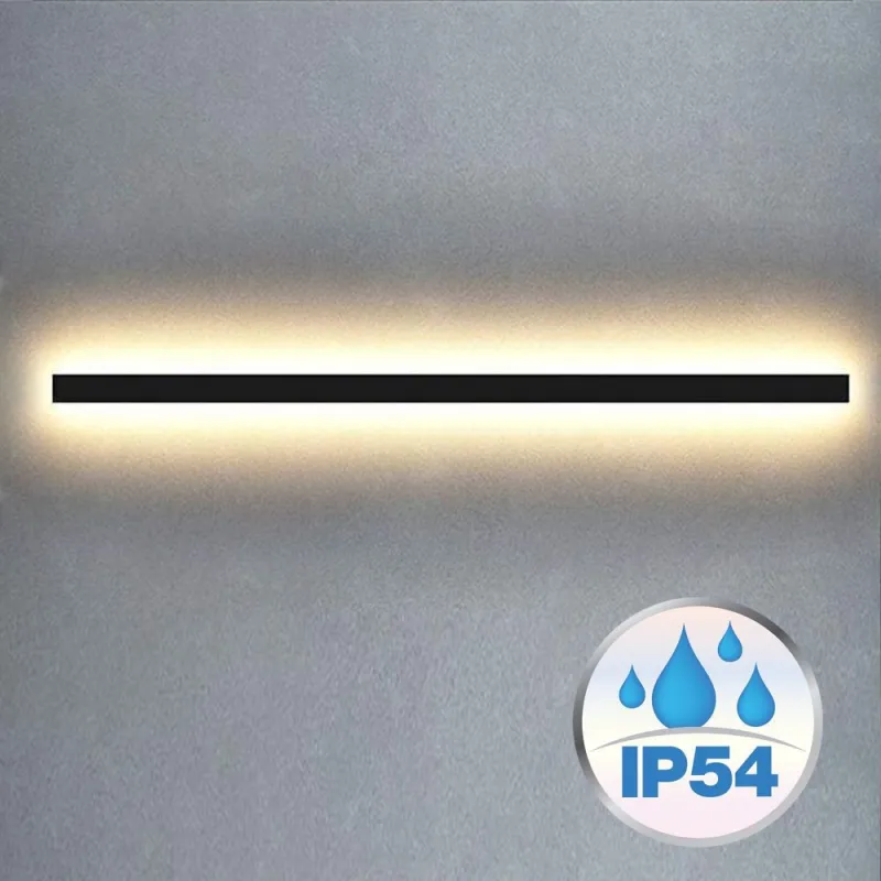 applique-noire-barre-aluminium-profile-led-variable-ip54-50cm-100cm-150cm-200cm-noir