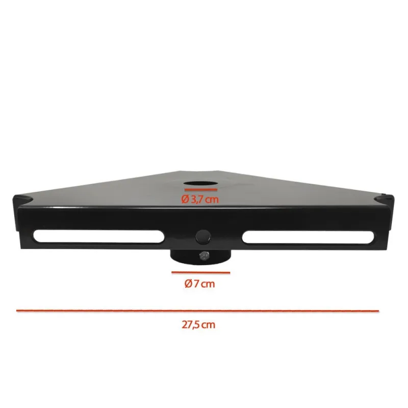 support-projecteur-pour-mat-poteau-droit-candelabre-eclairage-public-noir
