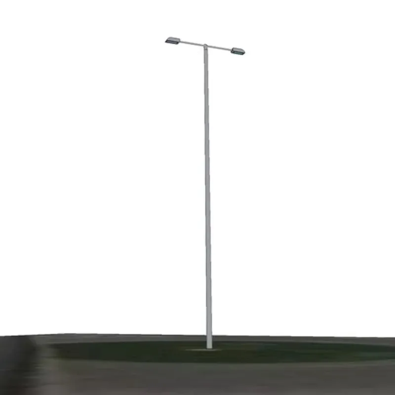 crosse-doubles-pour-mat-poteau-droit-tete-candelabre-eclairage-public-noir