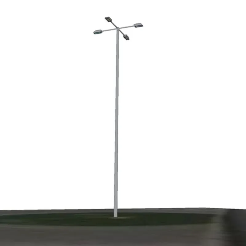 crosse-pour-mat-poteau-droit-4-tetes-candelabre-eclairage-public