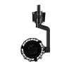 projecteur led 30w noir-36°-cri 80-3000lm-3000k-4000k-5000k-sur rail 3 allumages aluminium noir boutiques commerces