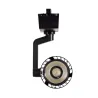 projecteur led 30w noir-36°-cri 80-3000lm-3000k-4000k-5000k-sur rail 3 allumages aluminium noir boutiques commerces