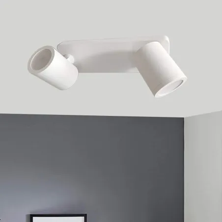 plafonnier-applique-double-tetes-orientable-blanche-culot-gu10
