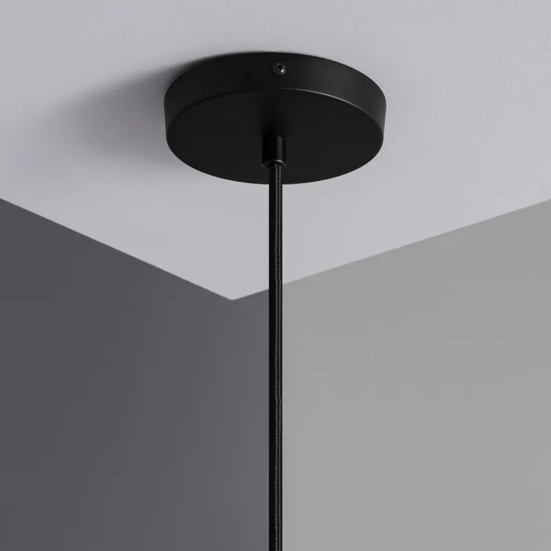 Suspension luminaire suspendu acier doré culot e27