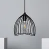 Suspension luminaire suspendu acier doré culot e27