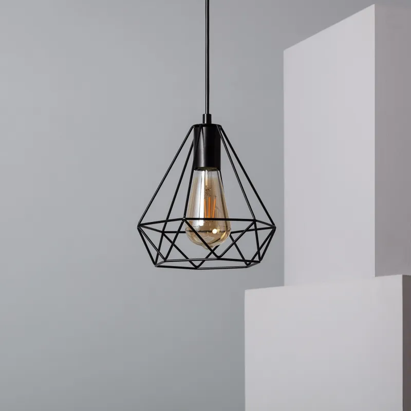 suspension-luminaire-suspendu-cage-culot-e27