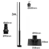 mat-poteau-4-metres-pour-tete-tete-visser-eclairage-public-noir