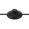 lampadaire intérieur luminaire noire culot e27 boule verre