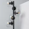 lampadaire intérieur luminaire noire culot e27 boule verre