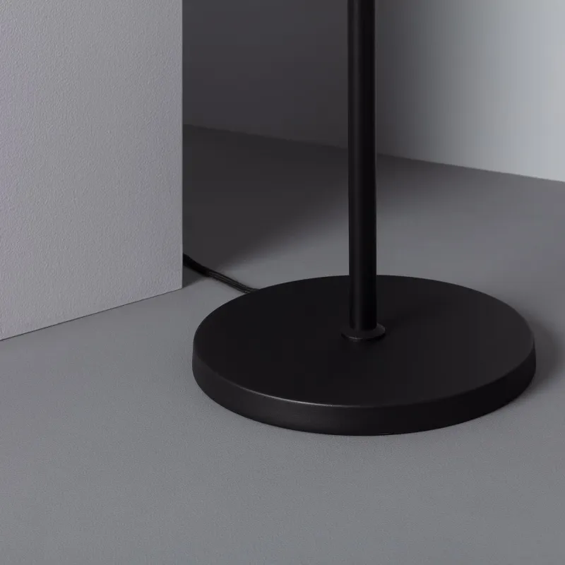 lampadaire intérieur luminaire noire culot e27 boule verre