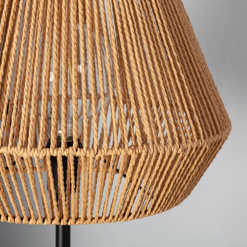 lampadaire-sur-pied-abat-jour-tresse-culot-e27-pied-noir