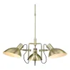 Metropole 3 suspension laiton antique