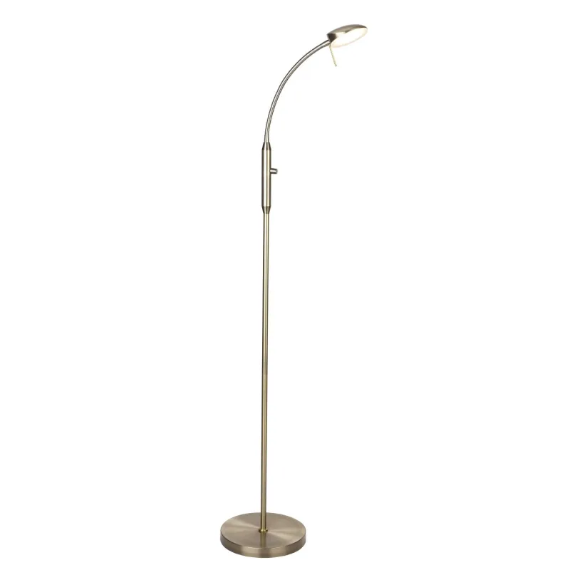 Vegas lampadaire avec Dimmer laiton antique