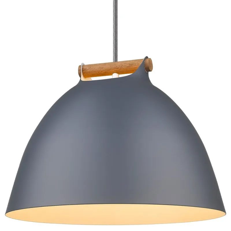 ARHUS suspension diam.40 E27,  Gris / bois