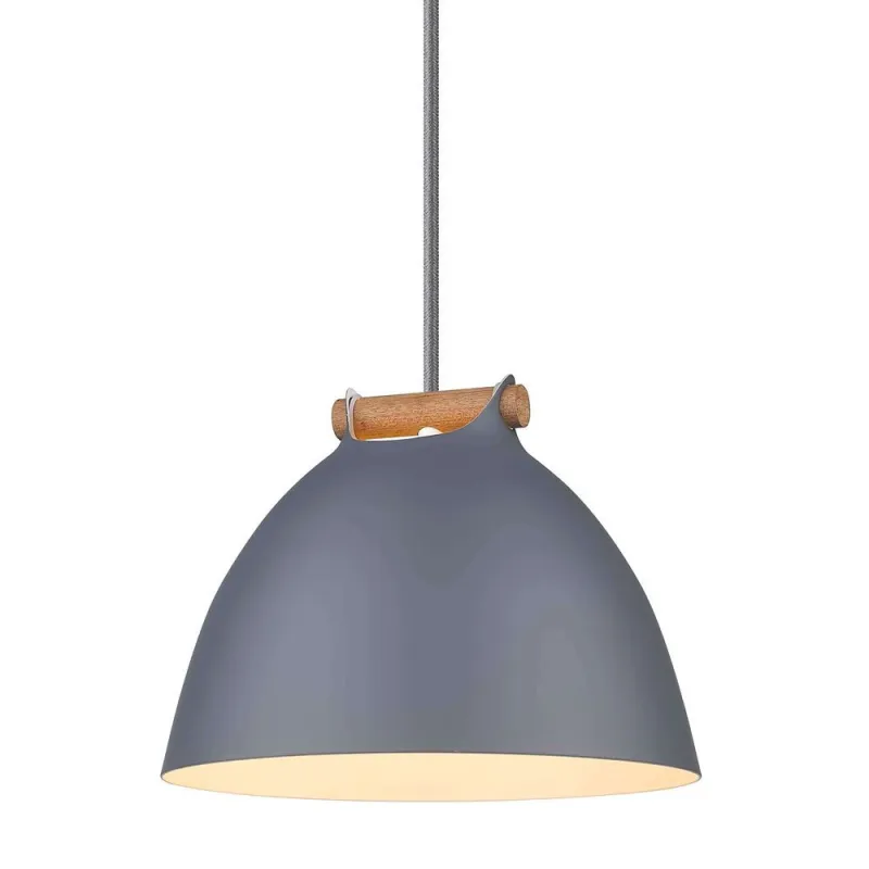 ARHUS suspension diam.24cm E27,  gris / bois