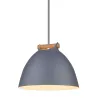ARHUS suspension diam.24cm E27,  gris / bois