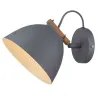 ARHUS applique  diam.18 G9,  gris / bois